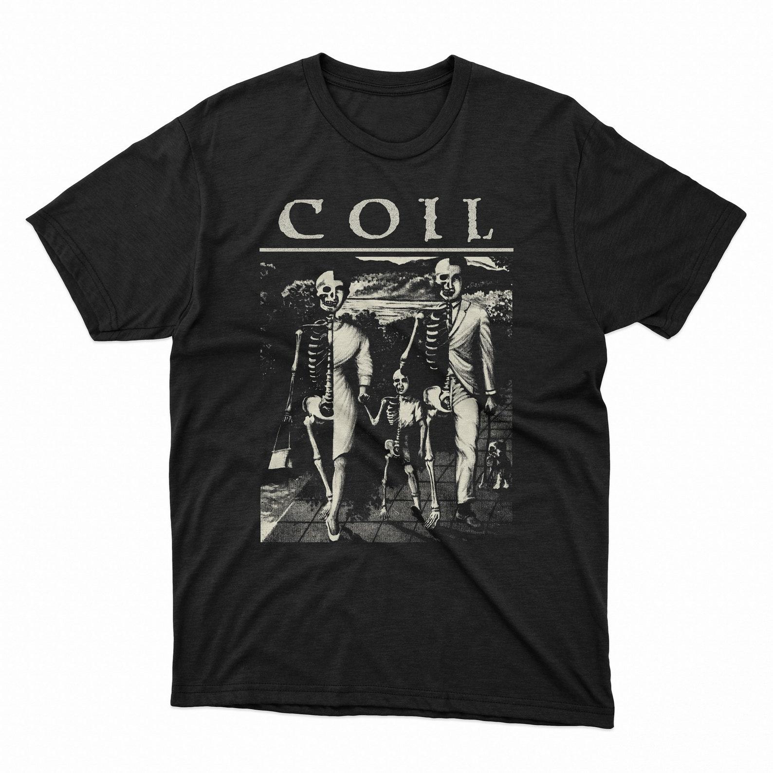 Coil Shirt Unnatural History T shirt Experimental Noise Tee Industrial Cult Band S