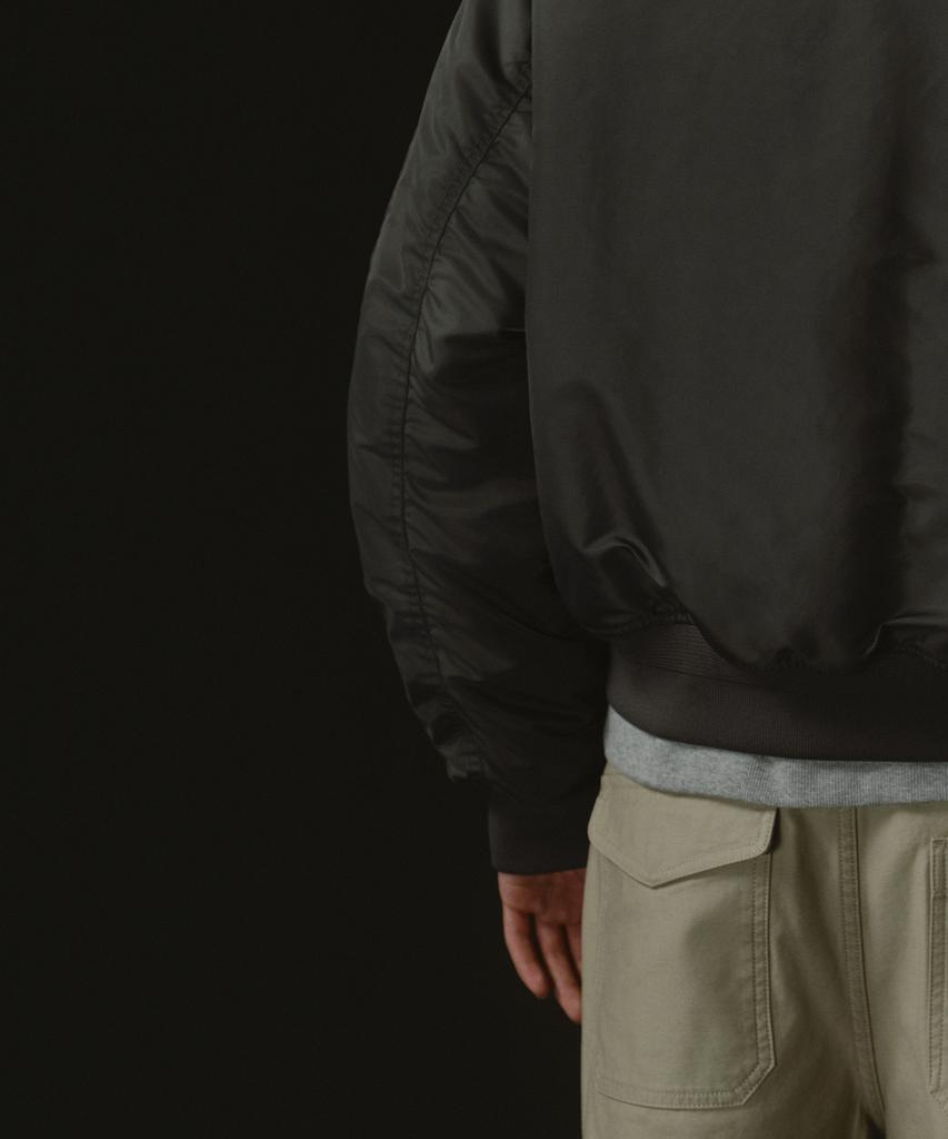 Musinsa Standard Short Ma-1 Bomber Jacket [Dark Grey]
