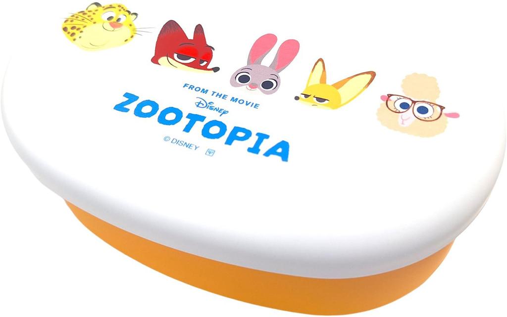 YAXEL Disney Oval Lunch Zootopia 14116 Single-Tier Box, 480ml, Face,
