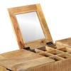 Vanity Table 105x35x75 cm Rough Solid Wood Mango and Iron