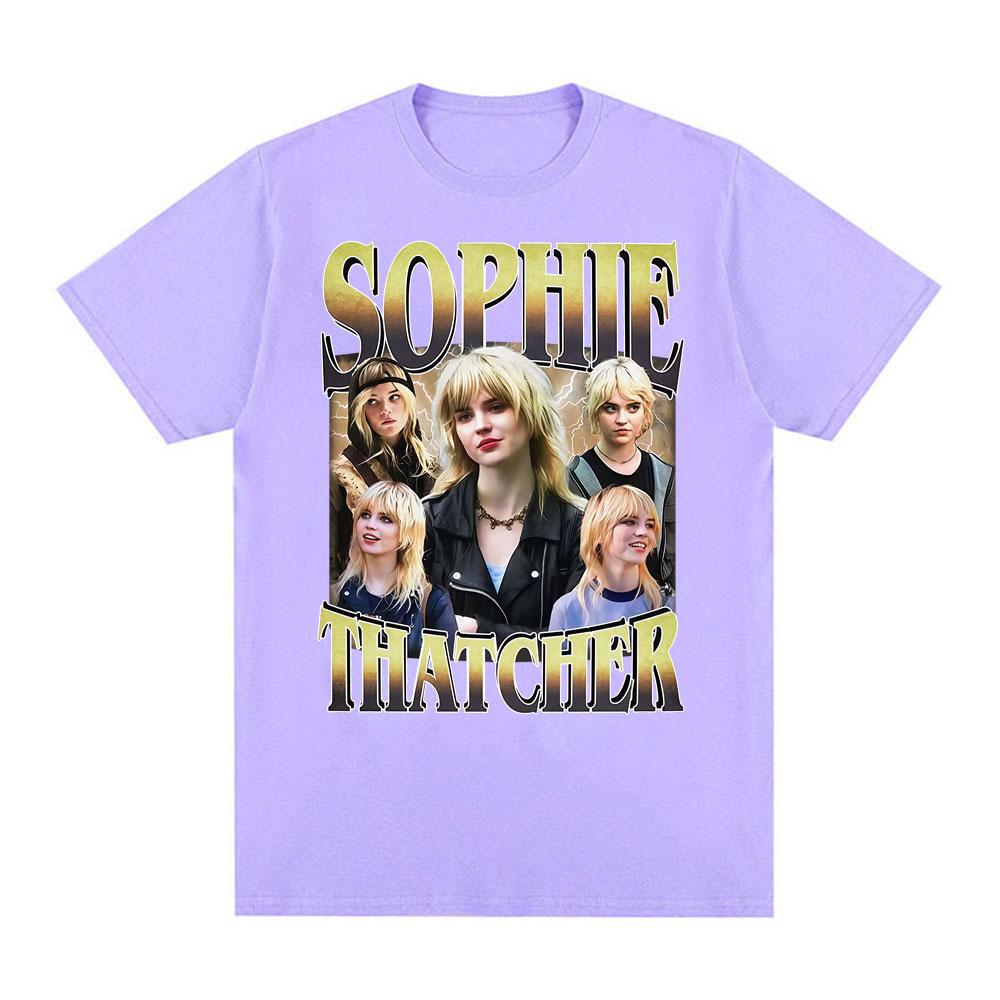 Actor Sophie Thatcher 90s Vintage T Shirt Unisex Womens Harajuku Y2k Gothic Short Sleeve T Shirts Comfort Cotton Oversized Tshirt