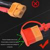 1 Strip 10Pcs XT60 Plug Connector Caps Rubber Terminal Dustproof Protection Cover for RC Lithium Battery Red