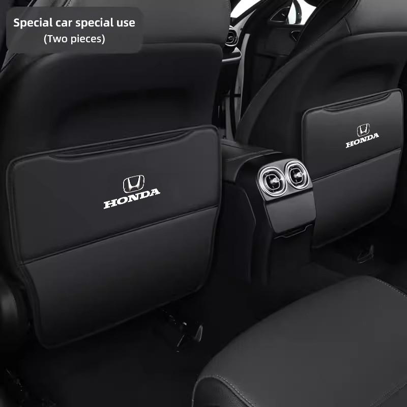 Leather Car Seat Protection Pads Pocket Storage Mat For Honda Civic Accord Crosstour Spirior Odyssey Avancier UR-V Sienna CR-Z IH6