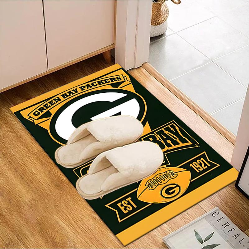 Green Bay Packers Pride Rug Game Carpet, Floor Mat for Bedroom Living Room Entryway Rug, Home Decor Idea Gift for Christmas birthday