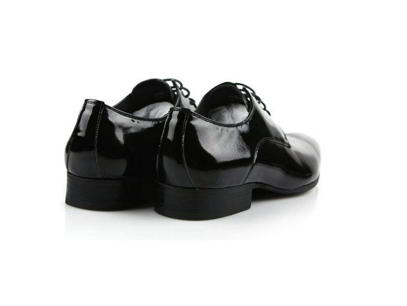 British Pointed Toe Men's Formal Leather Shoes - Cowhide Wedding Shoes