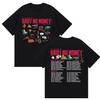Rapper Bbno Es wird Baby No Money ausgesprochen Welttournee 2026 T-Shirts Unisex Hip Hop Mode Baumwolle Kurzarm T-Shirt Streetwear