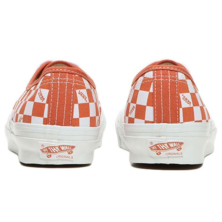 Vans OG Authentic LX Mecca Orange Checkerboard Unisex Sneakers True-White VN0A5FBD0HL