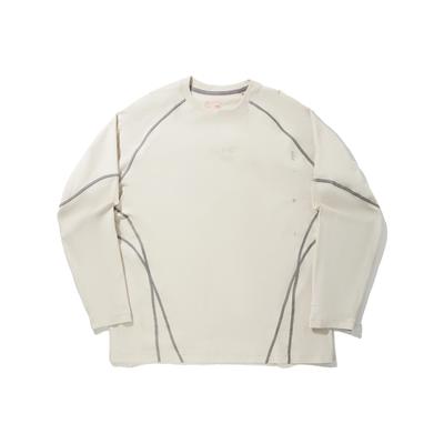 Li Ning Trendy Sports Series Color Block Loose Fit Long Sleeve T-Shirt Unisex Tops ATLV297-4