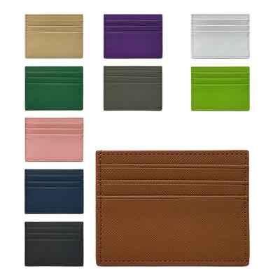 Porte-cartes de crédit multi-fentes pour femmes, 1 pièce, petit portefeuille fin en PU pour hommes, étui pour cartes de crédit, porte-carte bancaire de poche