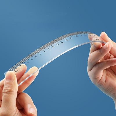 20/30/40/50cm Düz Cetvel Yaratıcı Şeffaf Sert Plastik Cetvel Öğrenci Malzemeleri Okul Malzemeleri Ofis Aksesuarları