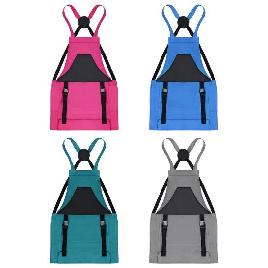 Gardening Apron with Tool Pockets Large Capacity Harvesting Pouch for Outdoor Farming Fruit Picking Quick-Release Durable Canvas