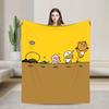 K-Kakaos F-Friends Tube Apeach Ryan Trio Blanket Quality Warm  Throw Blanket Winter Picnic Home Decor Aesthetic Bedspread