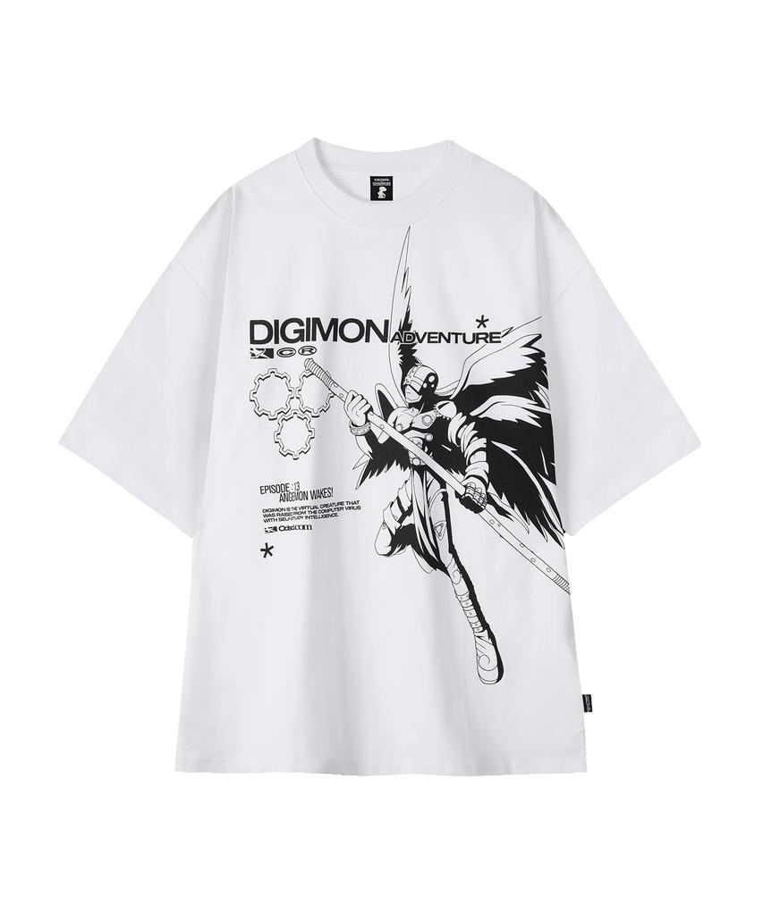 ODDSTUDIO [Digimon Adventure] Angemon Big Overfit T-Shirt - 2 Colors