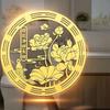 Lucky Carp Design Bathroom Decal Lotus Flower Design Hanging Decal Cleaning Lotus Sticker  Bathroom