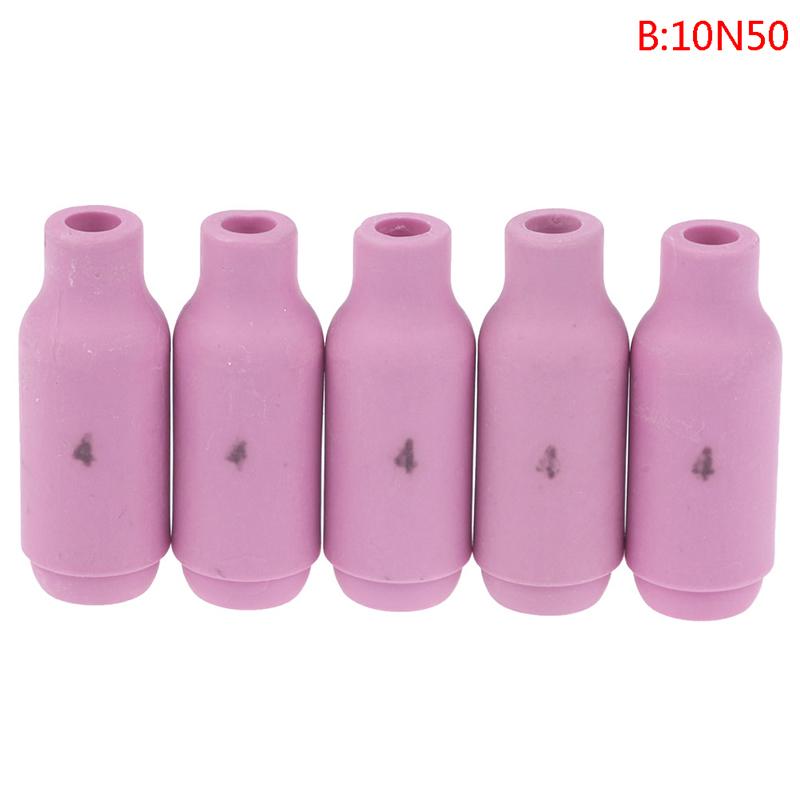 5Pcs 10N49/50 Plasma Cutting Ceramic Cups Alumina Nozzle Cups Tig Welding Large