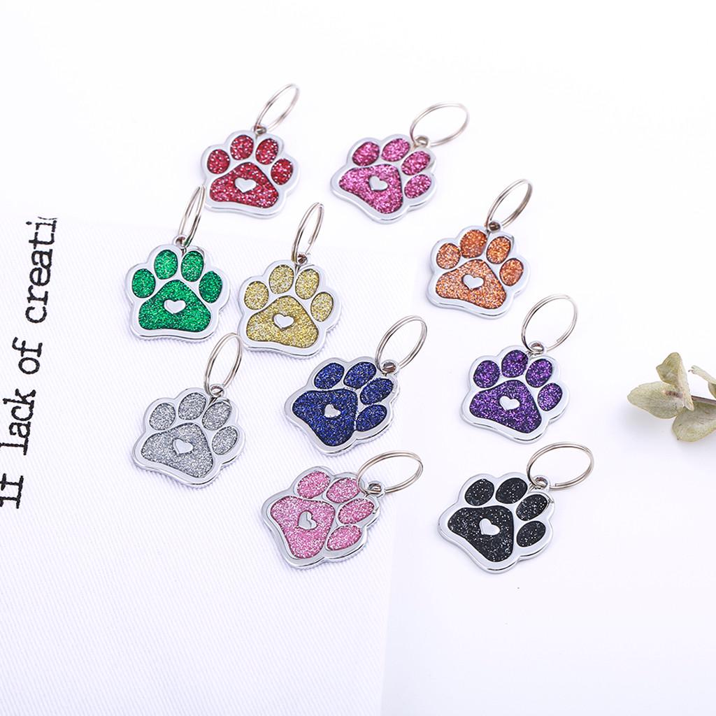 Pet Paw Print Cute Mini More Diamond Dog Cat Id Name s Pet Jewelry Necklace Buy At A Low Prices On Joom E Commerce Platform
