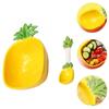 Pineapple Salad Bowl Ceramic Kid Rice Bowl With Spoon 300ml