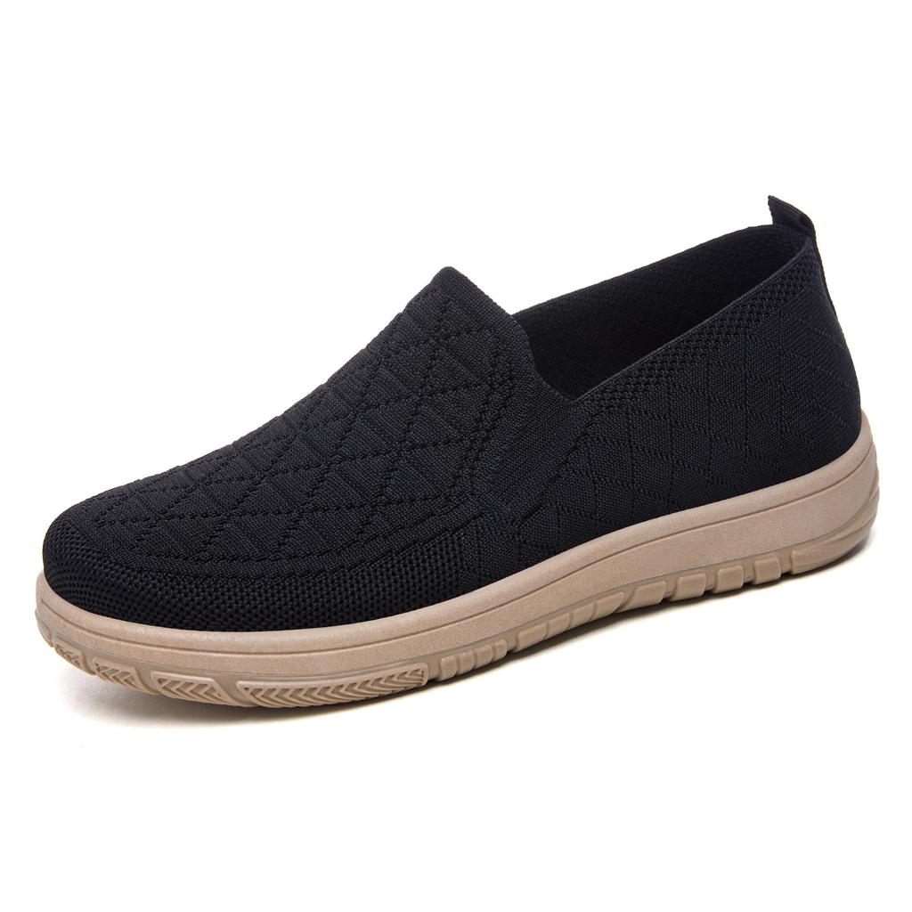 Women's Shoes Spring Slip On Cloth Shoes Low Top Flat Shoes Soft Bottom Comfortable Versatile Mom Shoes Casual Soft Walking All Day Sneakers