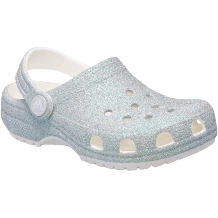 Crocs Classic Clog Comfortable Soft Durable Non-Slip Low-Top Sandals Kids sandals Silver 210986-100