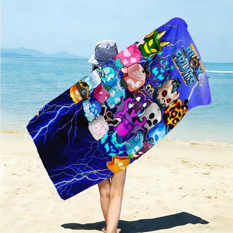 1Pc Cubes Expressions Colors Beach Towel Microfiber Beach Towel Thin Absorbent For Beach Swimming Yoga Bath Sports 091712