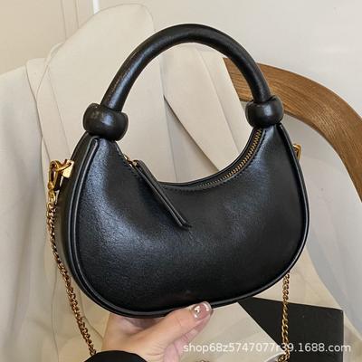 2025 New Simple Casual Shoulder Bag Niche Design Crossbody Bag Hand-held Bag Underarm Fashion Trendy Dumpling Bag for Women