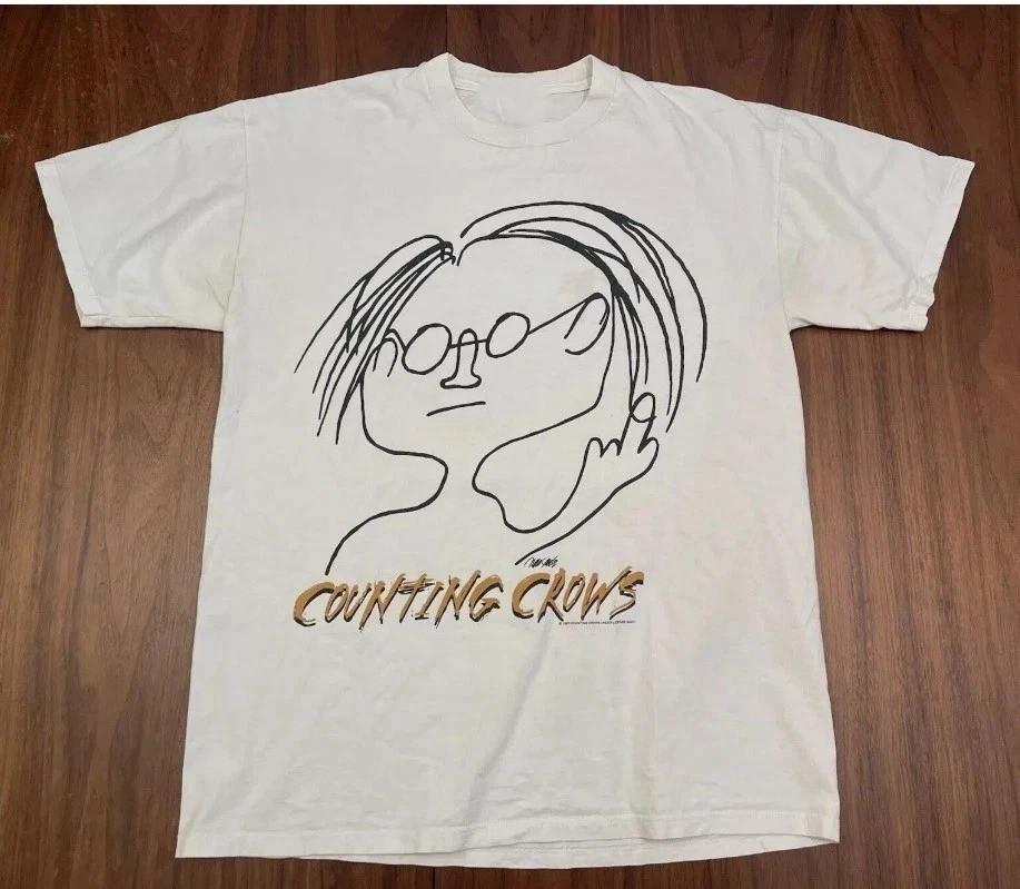 90s Counting Crows T Shirt Recovering The Satellites Tour 1 SIDE PP2498 XXXXL