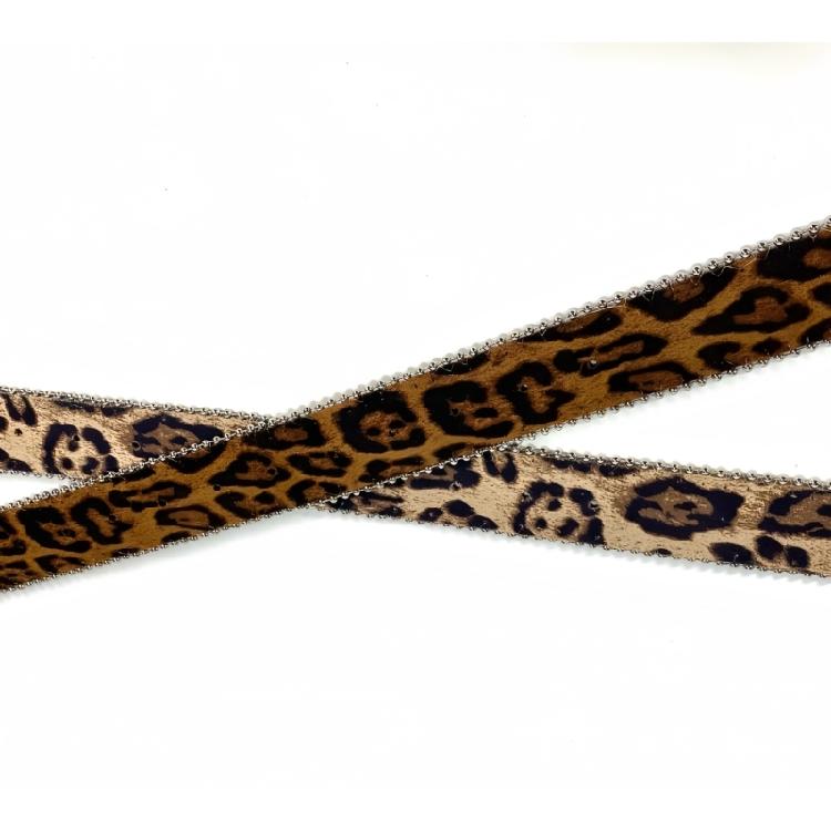 Unique Pattern Belt Stylish Leopards Leather Waist Belt Jeans Decorative Belt for Dresses and Casual Outfits