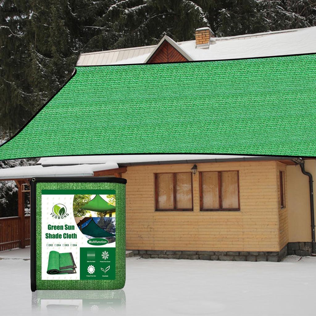 1 Stück 2x4m oder 3x4m Sonnenschutzsegel, grünes Sonnenschutztuch für die Gartenlandschaft im Freien