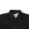 Vans Solid Color Button-Up Long Sleeve Jacket Women Jackets Black VN000H2XBLK