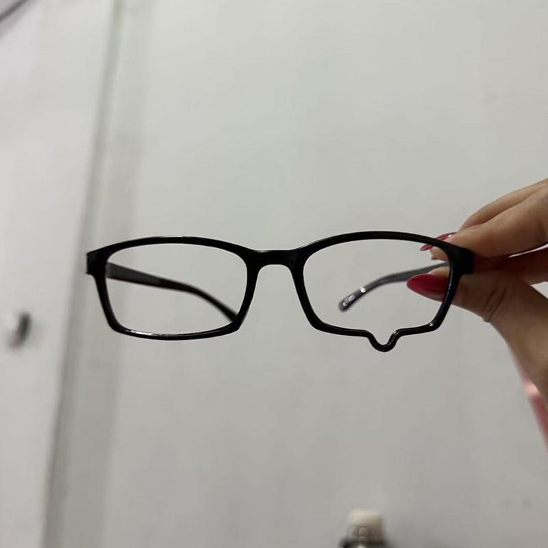 Anime Y2K Teardrop Cosplay Glasses Unisex Without Lenses Eyeglass Jewelry Costume Props Spectacles Eyewear Accessories Gifts