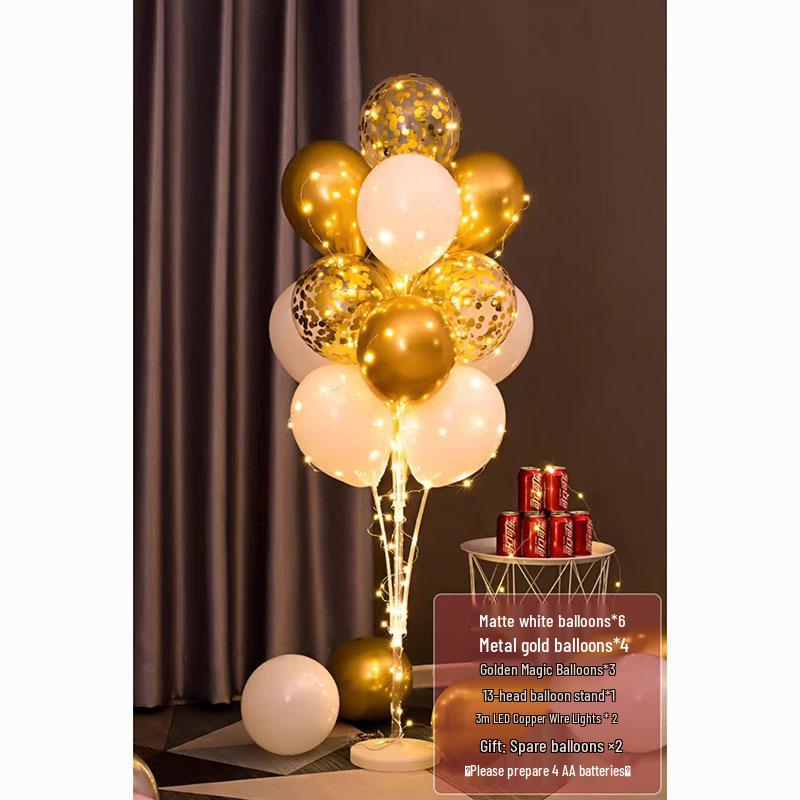 Luminous Balloon Floor Stand for Events: Birthday, Wedding, Anniversary, Party, and More.