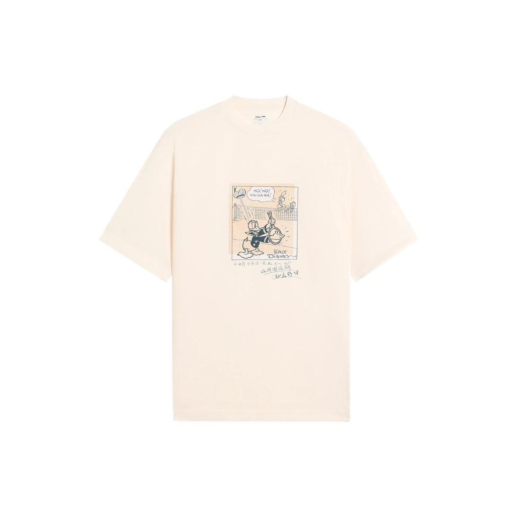 Li Ning x Disney T Shirt Men's Ecru AHSS255-1