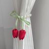 Pearl Chain Tulip Curtain Straps Tulip-Shaped Window Ties Fashion Curtain Tiebacks  Wedding Room