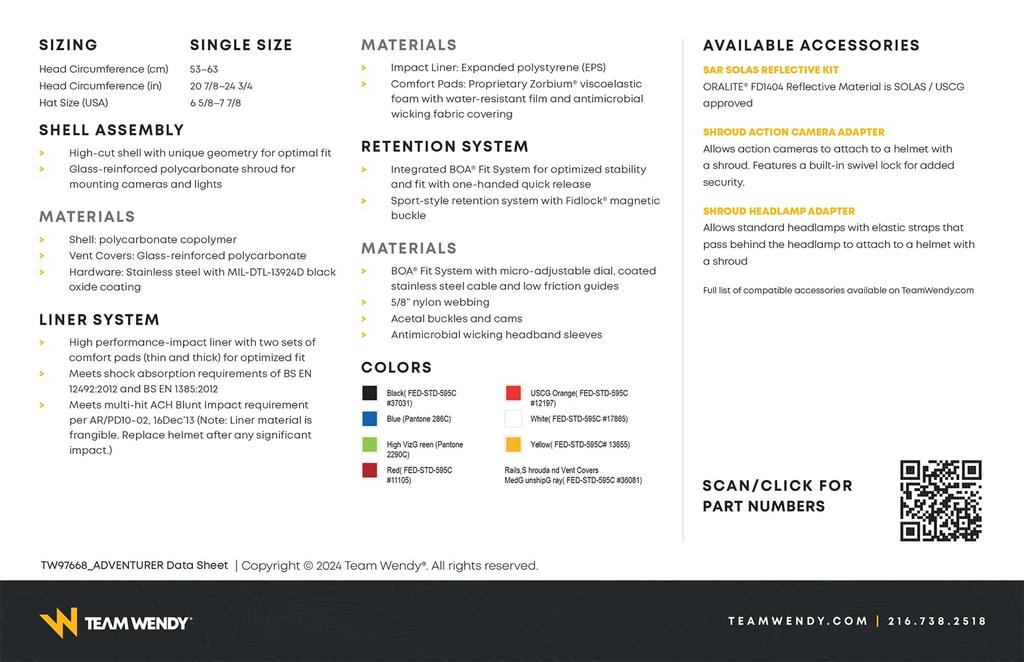 TEAMWENDY Exfil SAR Back Country Red 82NRD