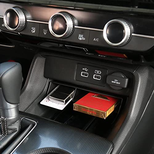 Onami 11th Generation Civic Center Console Storage Box Interior Panel Interior Parts New CIVIC FL1 Plastic 1P [Black] 11CIV-36-BK