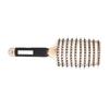 Curved Detangler Brush Nylon Professional Hair Paddle Detangling Brush for Hair Styling Gold