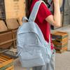 Schoolbag Schoolbag Girls College Students Pleated Drawstring Bow Design Sense Going Out Backpack Women Travel Lightweight Small Backpack