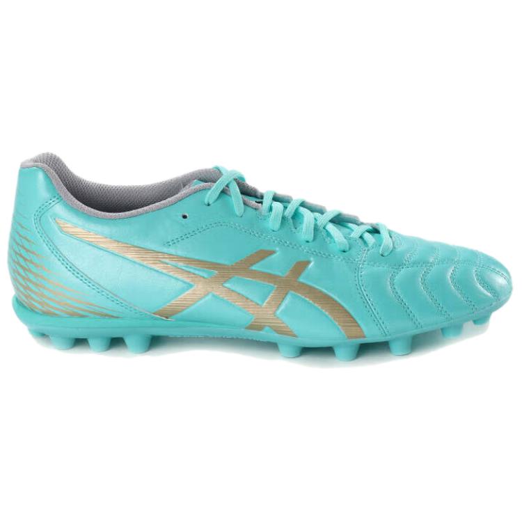 Asics Ds Light Club Wide Fashion Ag (Rubber Short Studs) Artificial Grass Fitting Soccer Shoes Men Soccer Shoes Blue Gold 1103A119-400