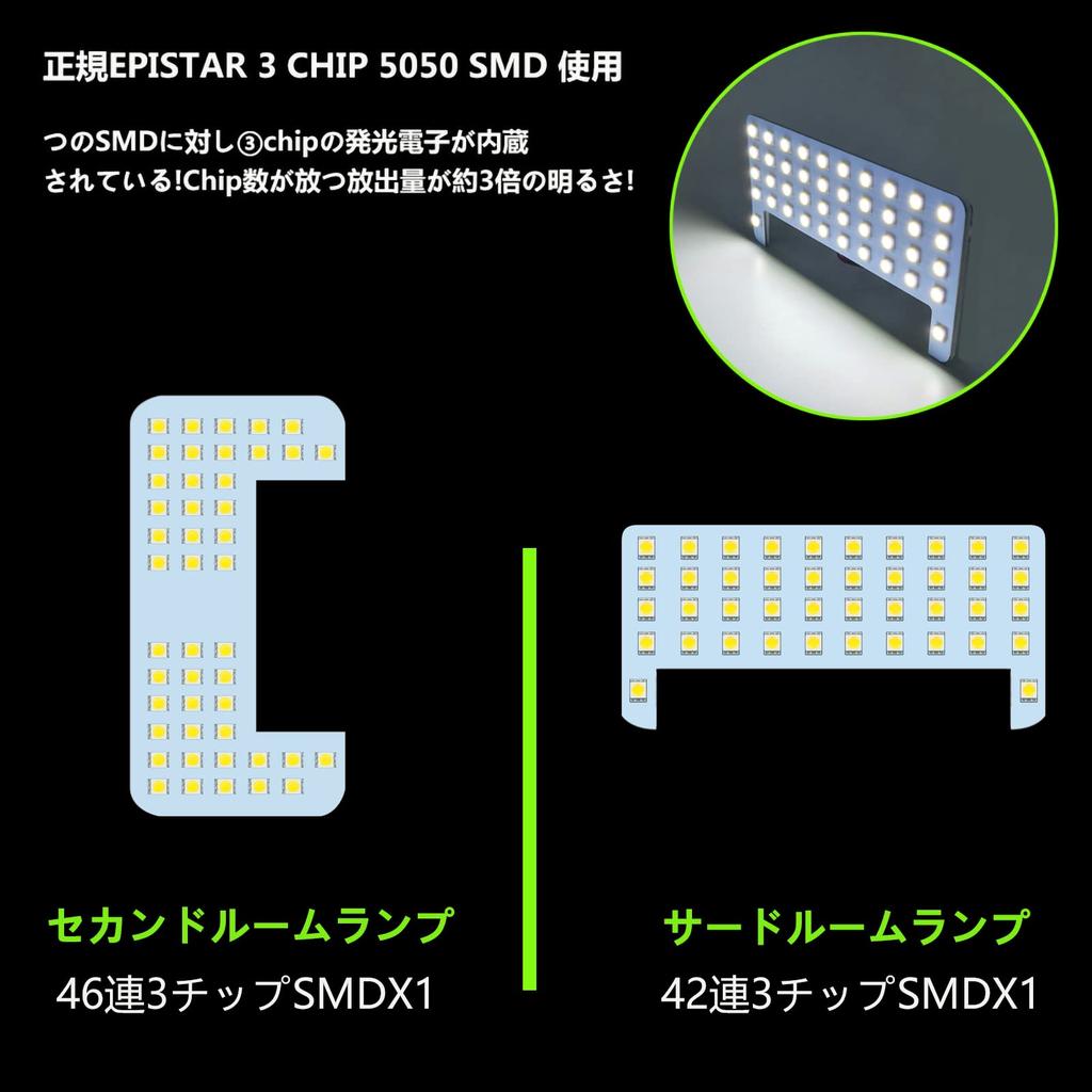 ZXREEK LED Interior Lamp Kit for Toyota Land Cruiser Prado 150 (TX-L Package, 5-seater) – 6000K White, 138 LEDs, 8-Piece Set