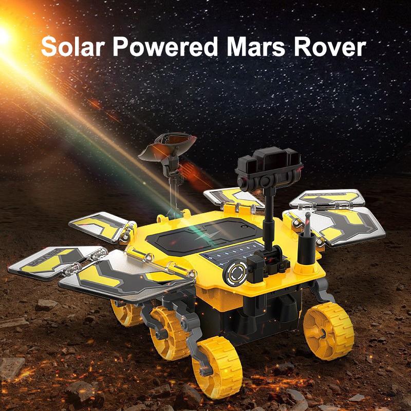 Dual Powered DIY Solar Powered Mars Rover Children's Educational Assembly Mars Rover SETM Science and Education Exploration Toys