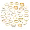 30pcs/set Geometric Knuckle Rings Set Bohemian Women's Ring Ring Jewelry Set  Jewelry Accessories