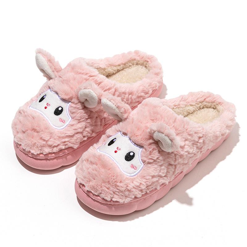 Cartoon Baumwollschuhe Mopp Herbst und Winter Freizeit Indoor Zuhause Warm und bequem Plüsch Haushalt Baumwollmopp