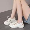 Sneakers da Donna Estive Casual con Zeppa Allacciate Antiscivolo Leggere Scarpe da Passeggio Scarpe Traspiranti con Fori Sneakers Sportive da Tennis per Donna
