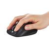 ELECOM Wireless Mouse Bluetooth EX-G, Grip Master, 5 Buttons, Multi-Pairing, Medium, Black, M-XGM15BBBK