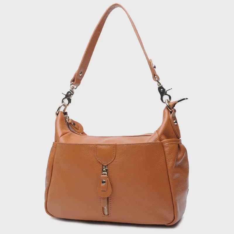 2025 New European & American Style Genuine Leather Dumpling Shoulder & Crossbody Bag