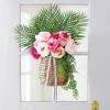 10Pcs Green Leaves Artificial Palm Leaves Flexible Branches Faux Greenery  Wedding Decor