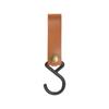 Portable Outdoor Hooks  Camping S-shaped Leather Storage Hooks  Keychains  PU Hanging Hooks  Triangular Storage Rack Hooks