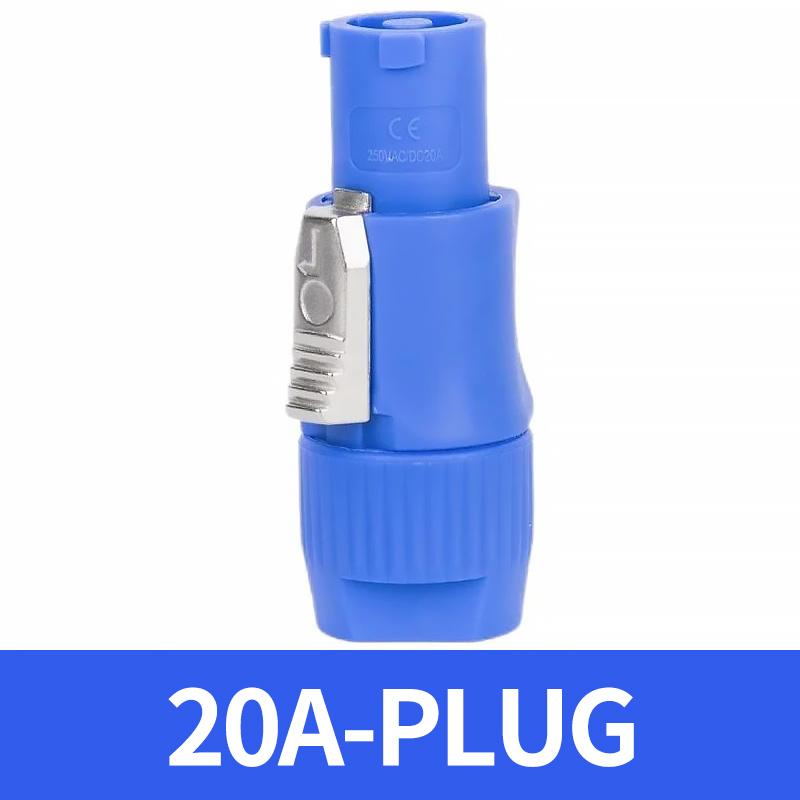 5/10/20PCS 3Pin NAC3FCA NAC3FCB Power Connector LED Speakon Male Plug Blue (Input)+White (Output) Plug+Female Socket 20A 250VAC