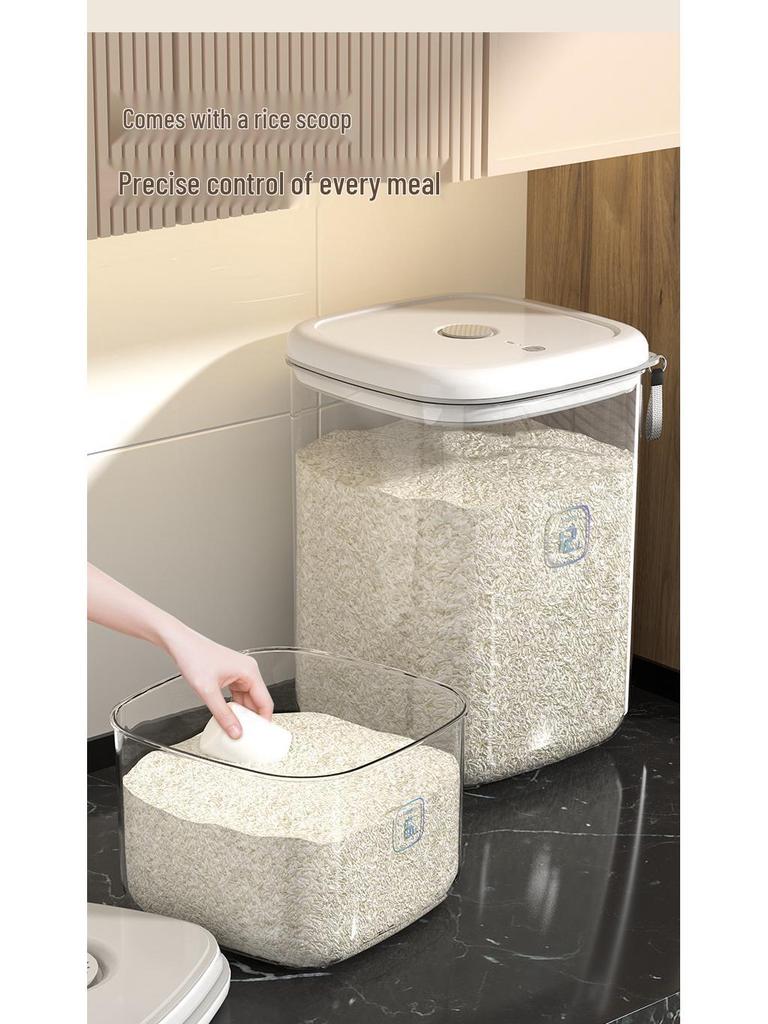 Smart Sealed Rice and Cereal Storage Container - Insect & Moisture-Proof with Large Capacity