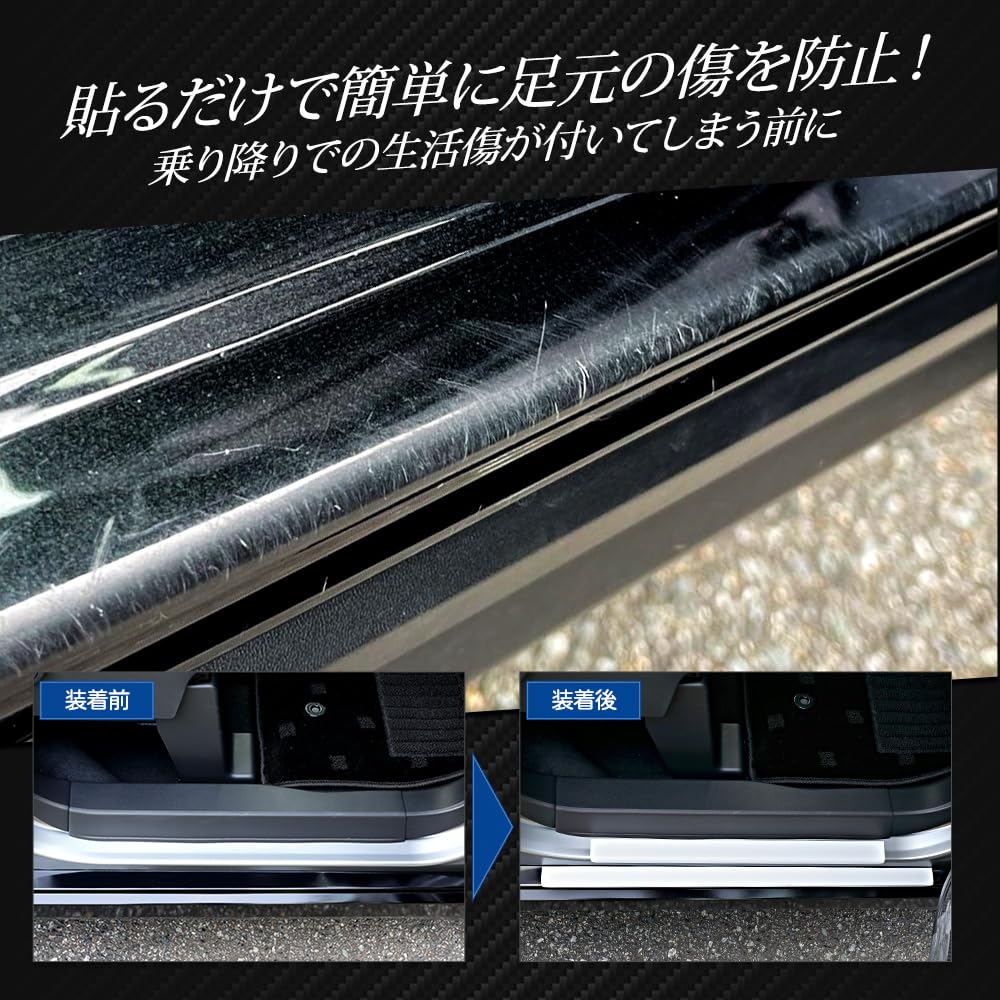 Delica Mini Foot Scratch Protection Carbon Fiber Look Sheets Pieces X 6 DELICA MINI Carbon Fiber Clear Film Cutting Sheet Scratch Prevention Custom